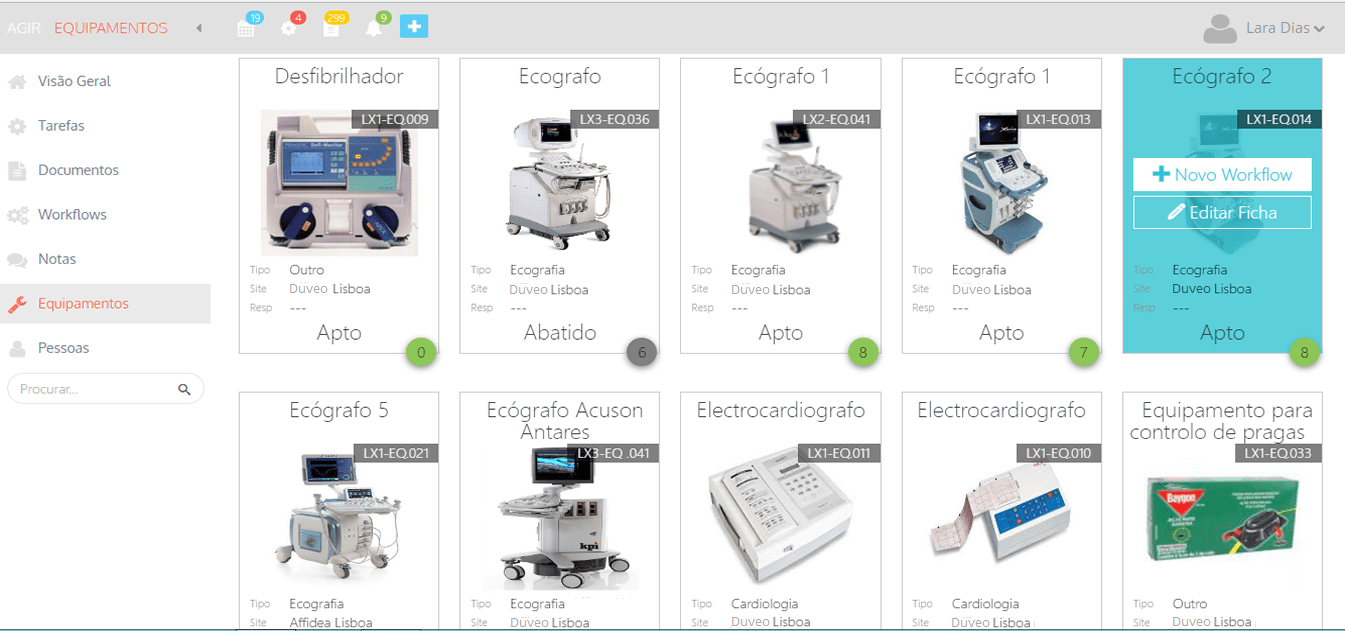 Gestão de Equipamentos e Infraestruturas